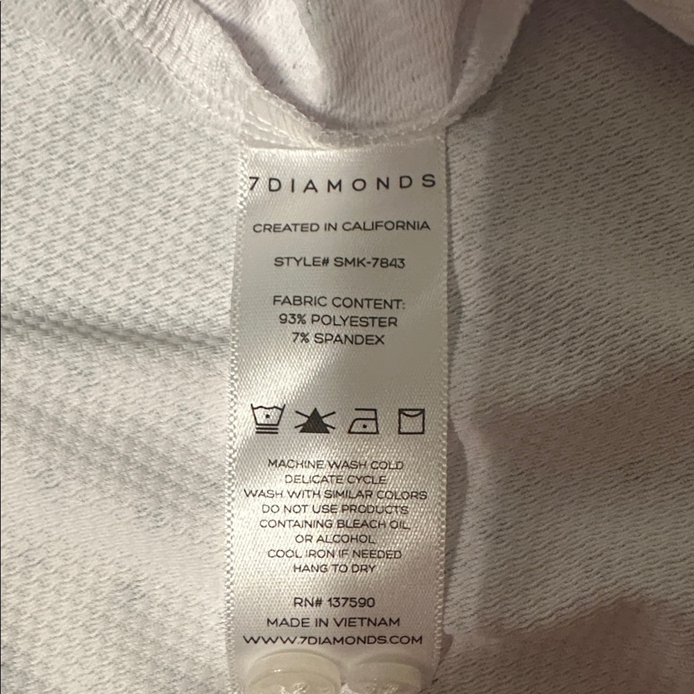 NWT 🔹7 Diamonds Men's White Short Sleeve Button-Down Shirt🔹 - Picture 9 of 9